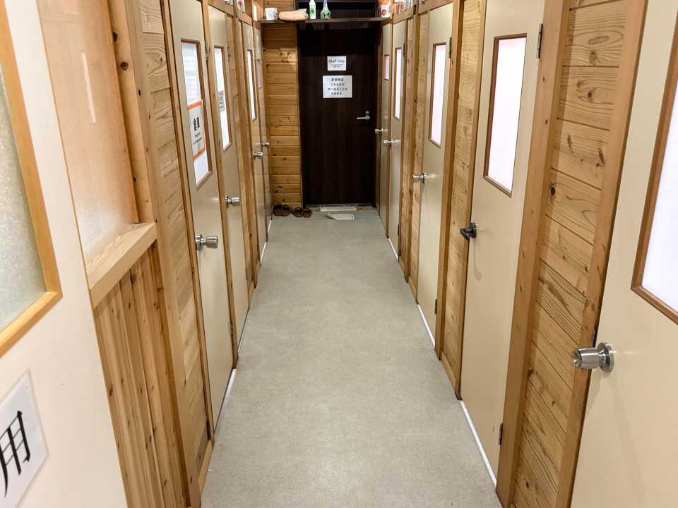 トイレは男女共用です