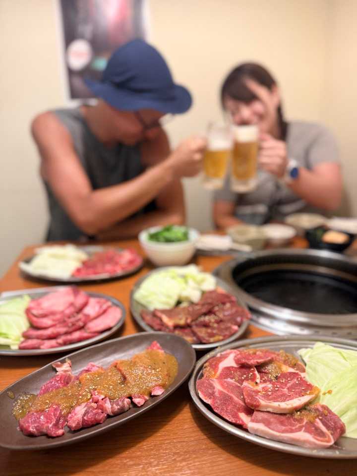 夕食は焼肉へ