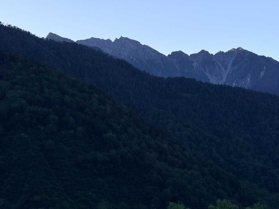 振り返れば穂高連峰