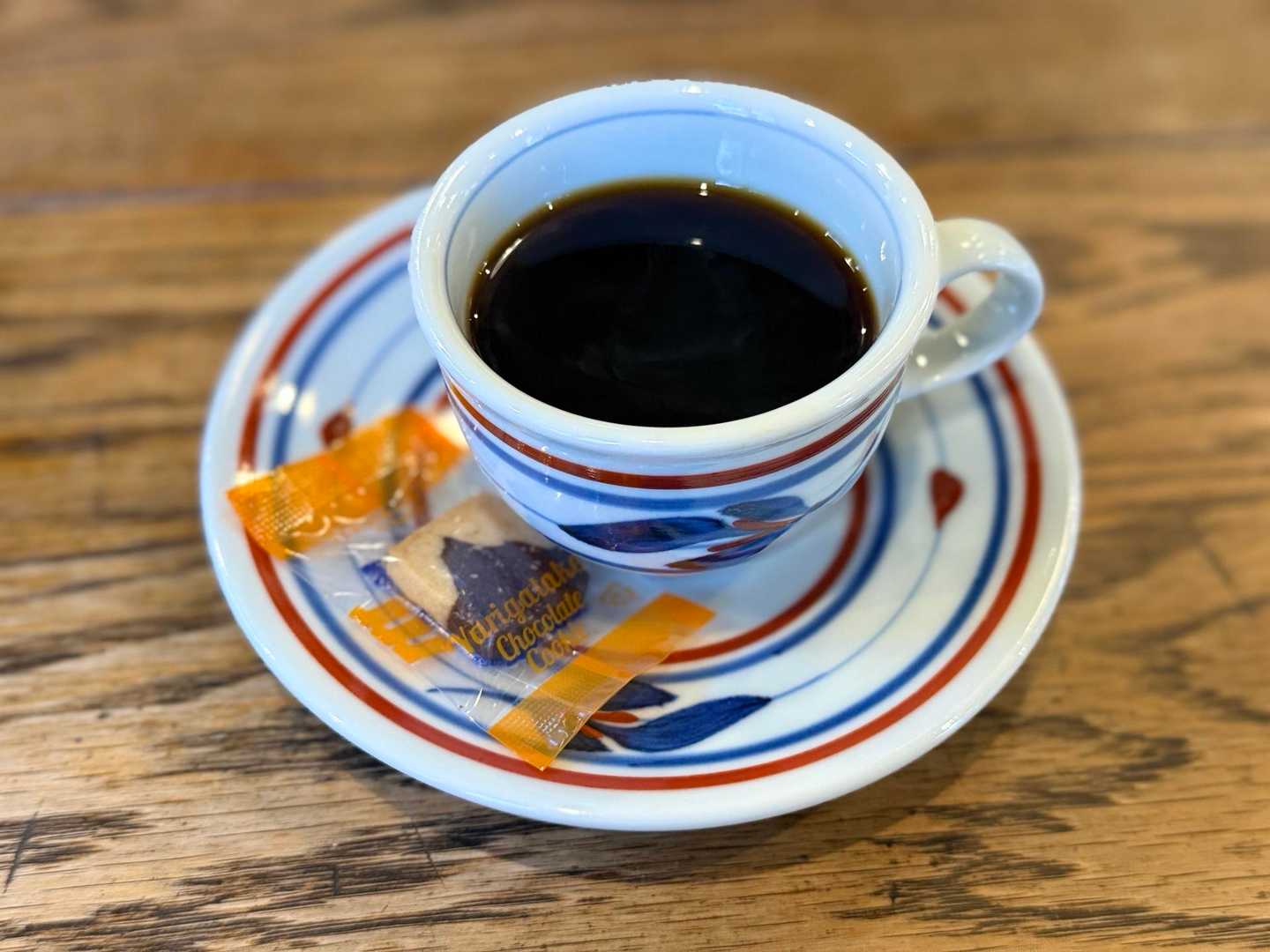 槍ヶ岳山行・徳澤園のホットコーヒー650円