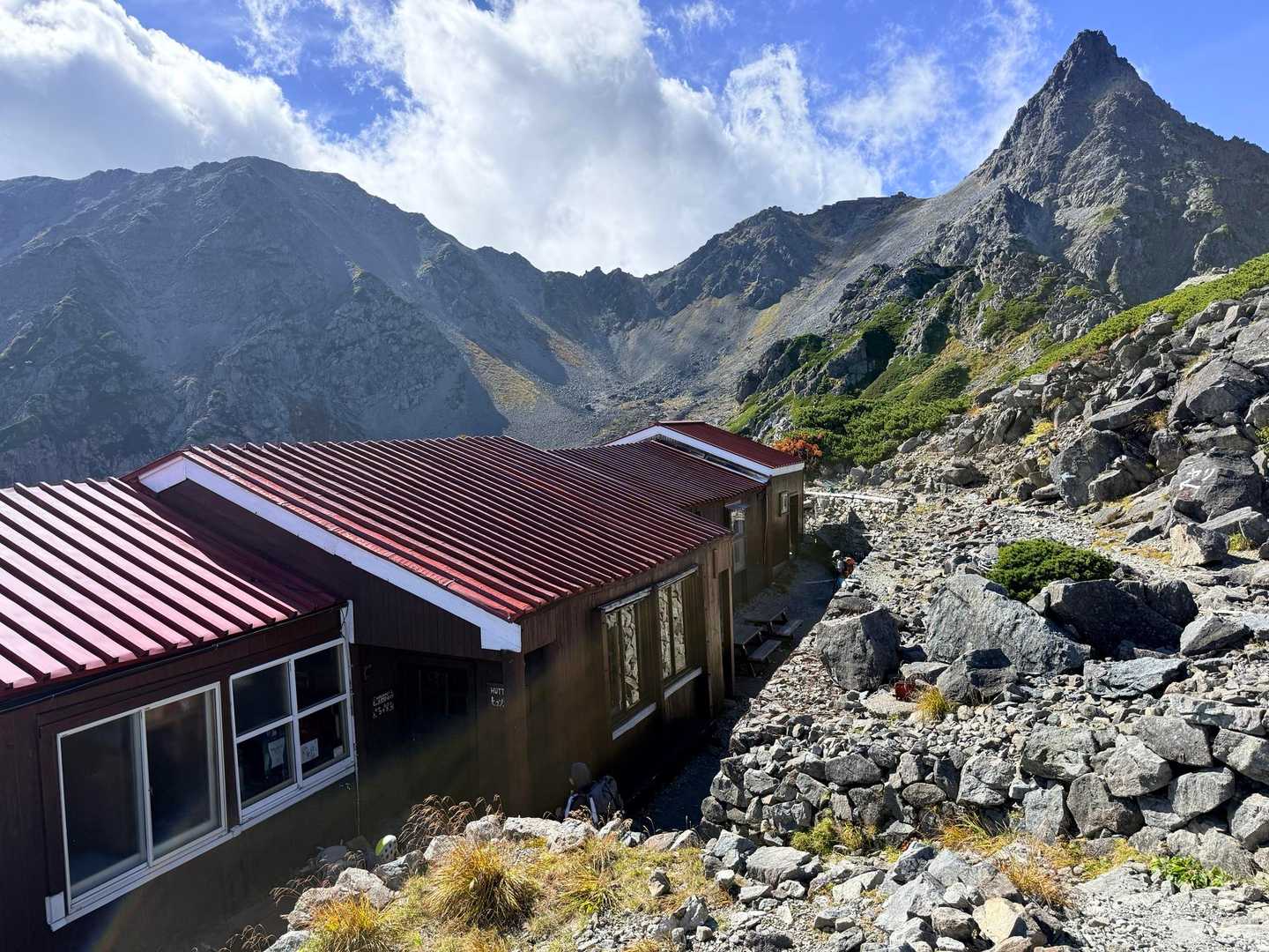 槍ヶ岳山行・ヒュッテ大槍にやって来たよ