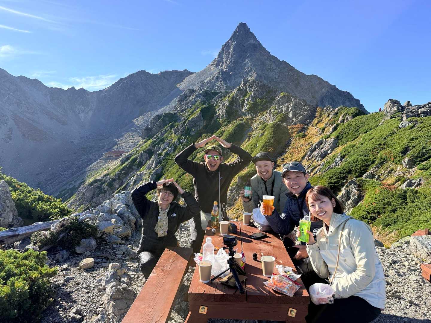 槍ヶ岳山行・3時のおやつ