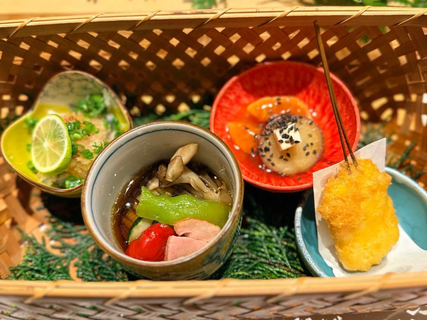 石鎚山・成就社ルート｜甘い芋を使った前菜