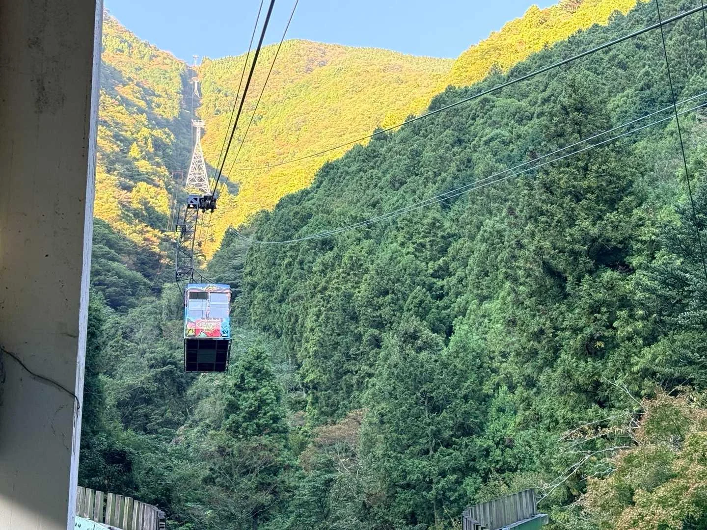 石鎚山・成就社ルート｜山頂へ向かうロープウェイ