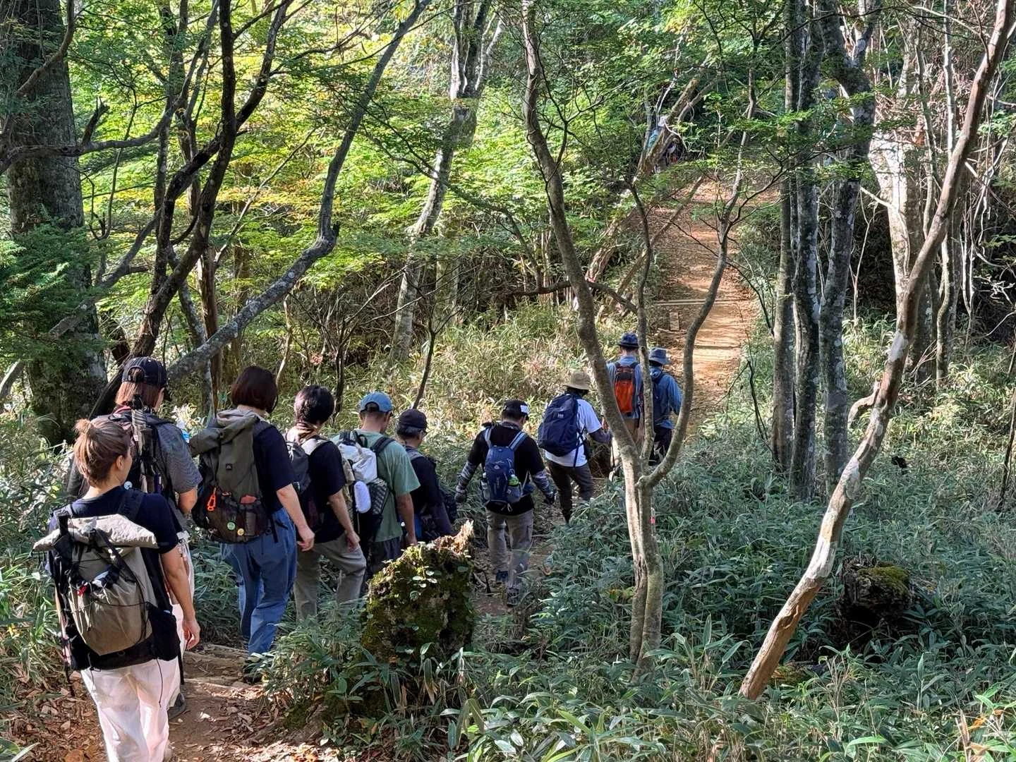 石鎚山・成就社ルート｜紅葉の休日で登山道も混雑