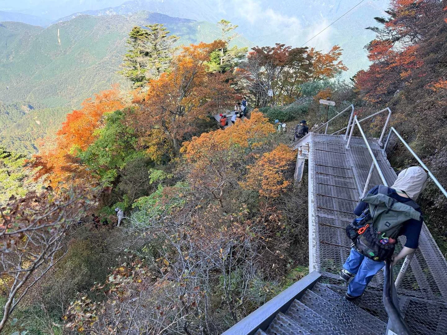 石鎚山・成就社ルート｜山腹に設けられた迂回路