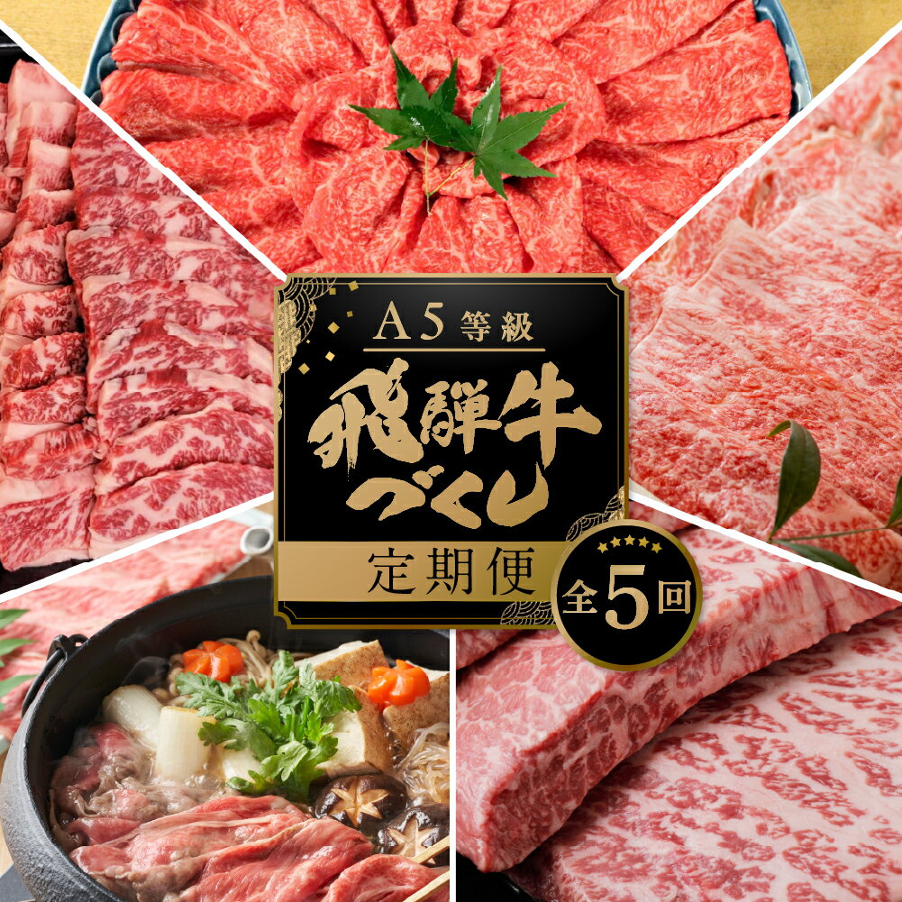 本巣市の返礼品・A5飛騨牛の5回定期便