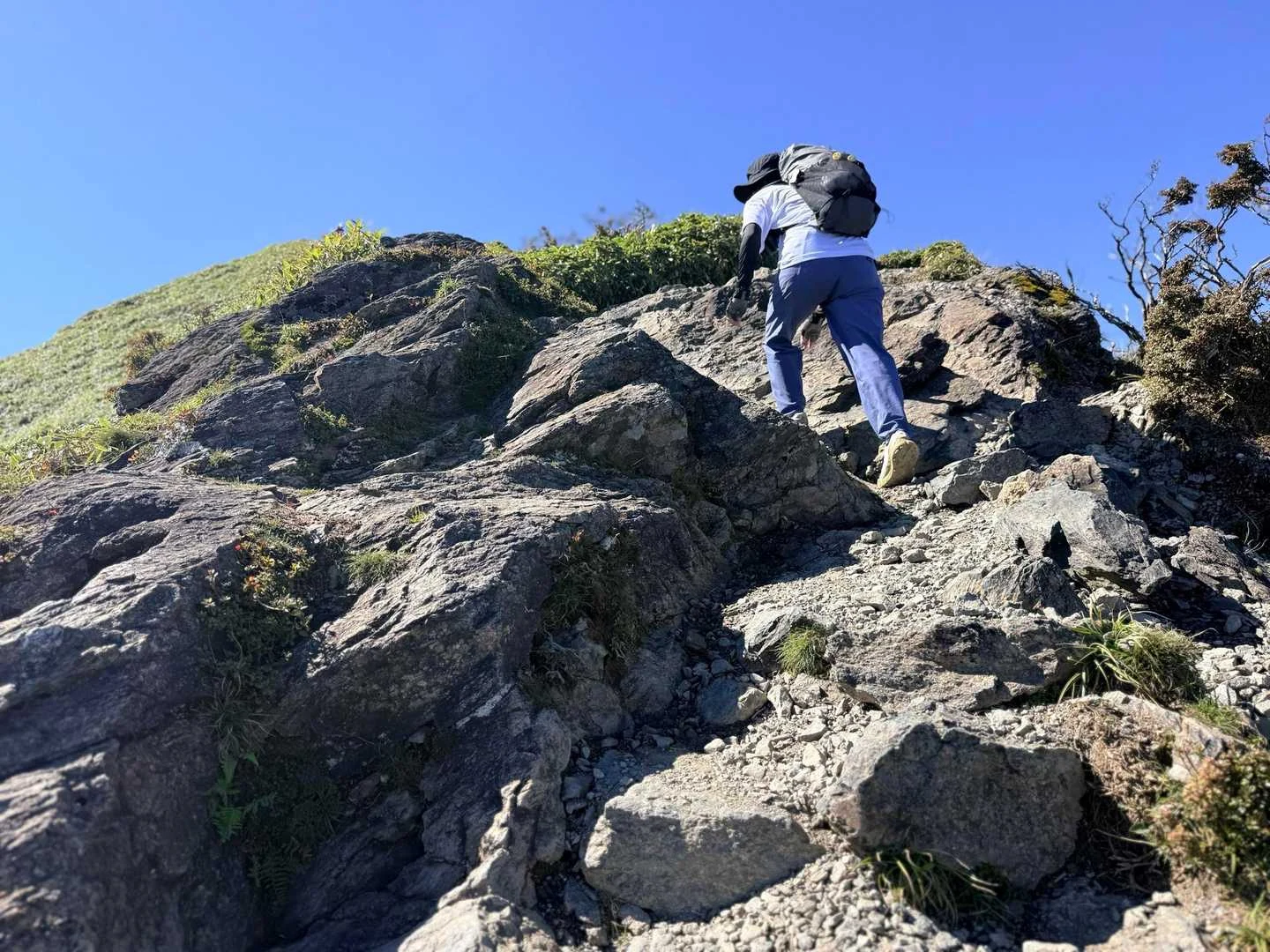 徳島県の剣山・次郎笈登山|次郎笈への最後の登り