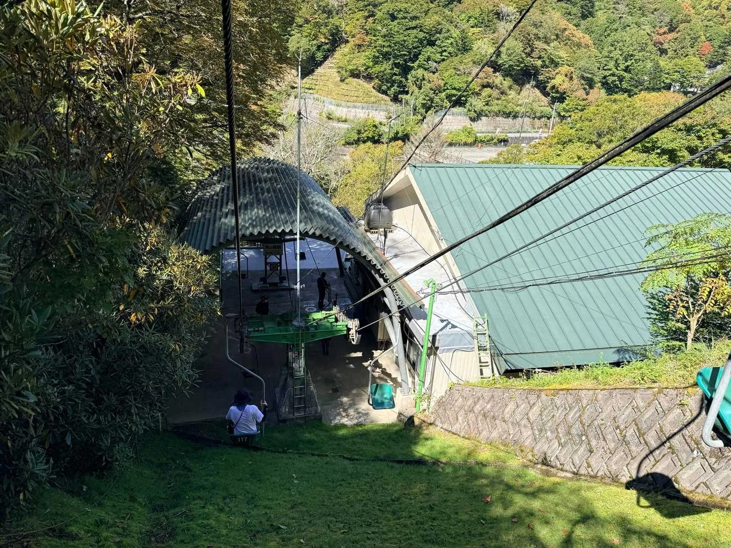 徳島県の剣山・次郎笈登山|麓へ向かうリフト